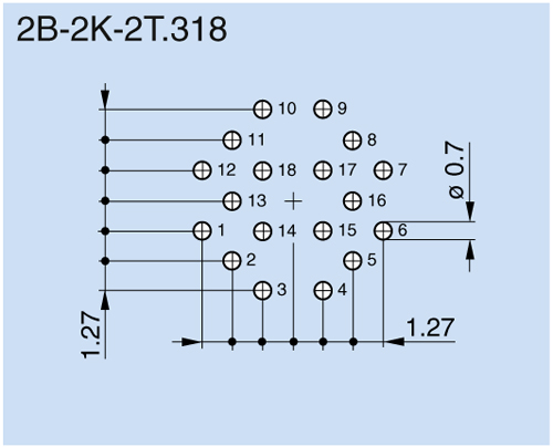 MILSPECWEST EGG.2B.318.CLL Push Pull Connector, 18 Pin, Solder, Brass/Chrome, 200C